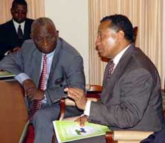 Vice President, Solomon Berewa and Attorney General, Eke Halloway