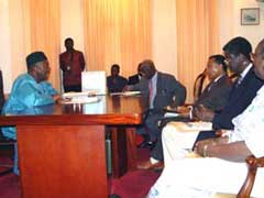 President Kabbah speaking to ACC officials