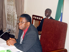 Acting President, Honourable Justice Edmond Kadoni Cowan