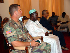 Deputy Minister of Foreign Affairs Dr. Lamin Kamara and Deputy Defence Minister Joe Blell