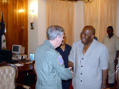 General Foglesong meets President Kabbah