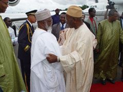 President Kabbah with The Peace Maker Abdul Salaami Abubakarr