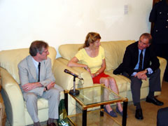 Head of delegation, Labour Party MP, Hon Win Griffiths with members of his delegation