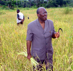 President Kabbah explaining the importance of Food Security
