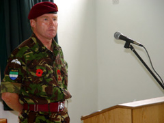 British Military Adviser to Sierra Leone, Brigadier Adrian Freer