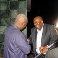 Vice President Berewa welcoming President Kabbah