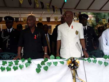President Kabbah with Vice President Berewa