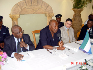 President Kabbah with Vice President Berewa