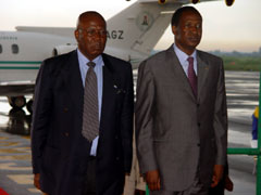 President Kabbah with President Blaise Campaore