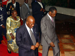 President Kabbah with President Blaise Campaore