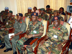 Senior Military Officials at the ceremony