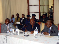 President Kabbah delivering his opening statements