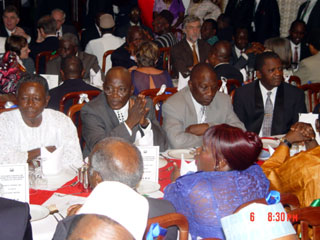 Guests at the Banquet held in honour of the German President