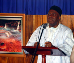 President Kabbah with Pilgrims at Friday Prayers