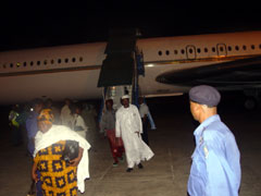 Returning pilgrimsfrom Nigeria