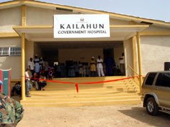 Main entrance to the hospital