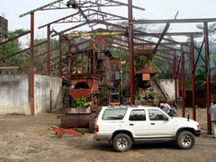 Remains of the Daru oil Palm mill