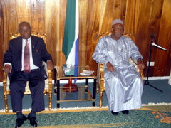 President Kabbah with Vice President Berewa
