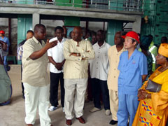 Managing Director of MARIKA Enterprises, Mr. Sahid Koroma making a point