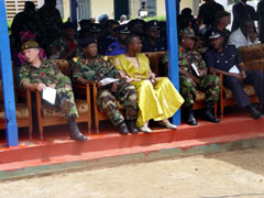 Senior officers at the ceremony