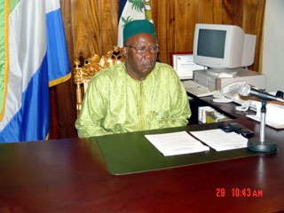 President Kabbah addressing the nation