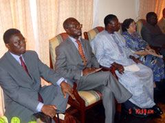 Dignitaries at the ceremony