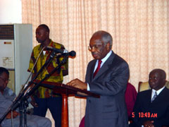 Special Representative of the Secretary-General, Ambassador Daudi Mwakawago