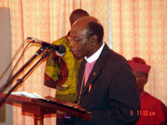 Chairman of the Truth and Reconciliation Commission, Bishop J.C. Humper
