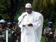 President Kabbah Making His Statement