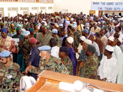 President Kabbah in Kono