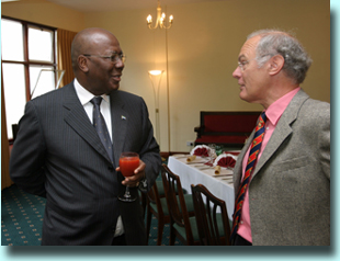 President Kabbah at Aberystwyth, the Welsh University