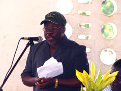 Works and Technical Maintenance Minister, Dr. Boima making a statement on roads construction and rehabilitation