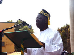President Kabbah making his address