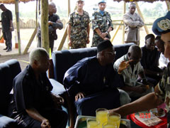 President Kabbah in Moyamba