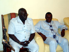 Major Abu Noah (rtd) with film Director Olu Jacobs