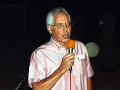 United States Ambassador Peter Chaveas opening the concert