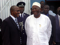 President Kabbah with Ambasador Patrick Foyah