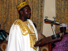 Chief Kandeh Kamara making his statement