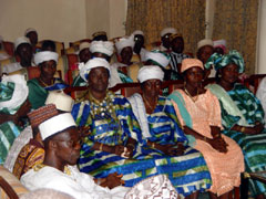 Cross-section of the chief's delegation